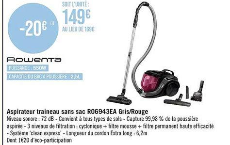 aspirateur traineaux sans sac marque casino